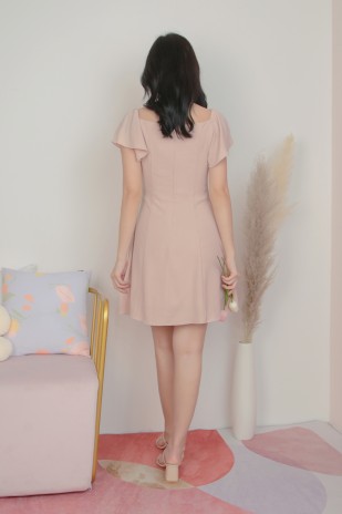 Athena Flutter Dress in Pink (MY)