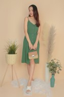 Emerson Button Dress in Green (MY)