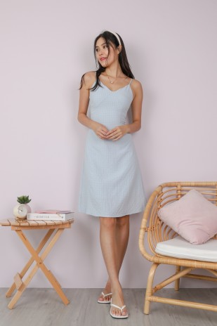 Dilla Scallop Cami Dress in Baby Blue (MY)