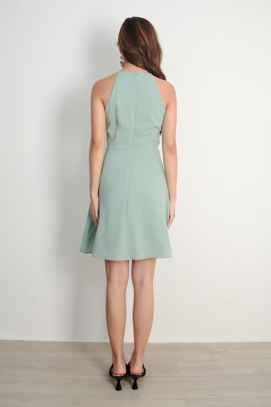 Talisha Halter Dress in Jade (MY)