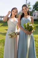 RESTOCK7: Yasmin Wrap Maxi Dress in Sky