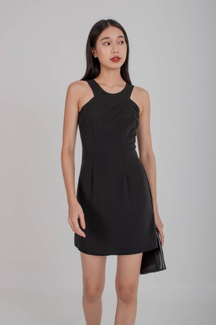 RESTOCK: Vann Cut-In Dress in Black