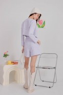Temptation Tweed Outerwear in Lilac