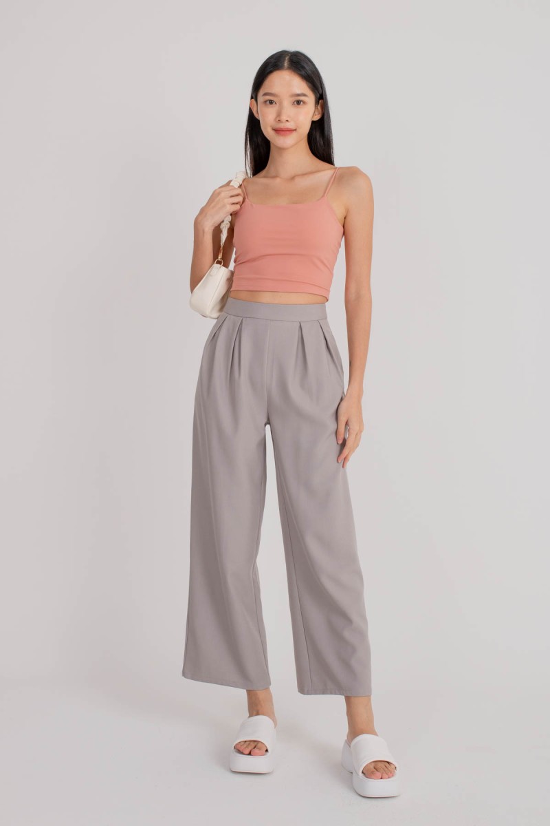 RESTOCK7: Niko Padded Basic Top in Peach