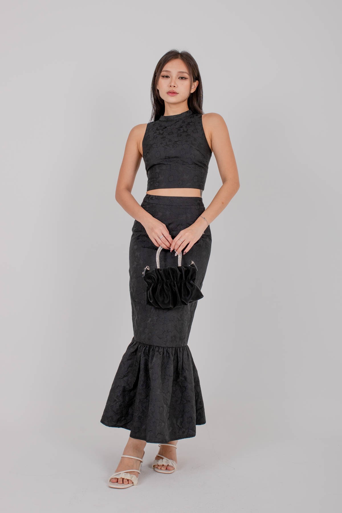 Orietta Mermaid Skirt in Black