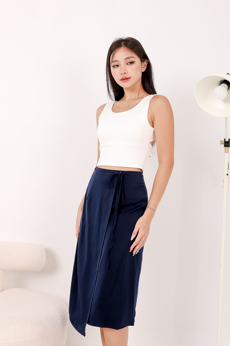 RESTOCK2: Lorelai Pleated Cold Shoulder Maxi in Grey