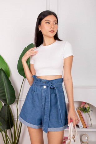 RESTOCK4: Esthel Basic Baby Tee in White