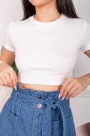 RESTOCK4: Esthel Basic Baby Tee in White