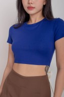 RESTOCK4: Esthel Basic Baby Tee in Cobalt