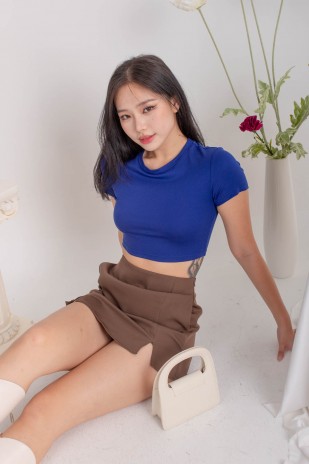 RESTOCK4: Esthel Basic Baby Tee in Cobalt