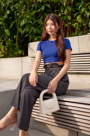RESTOCK4: Esthel Basic Baby Tee in Cobalt
