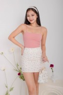 RESTOCK6: Niko Padded Basic Top in Pink