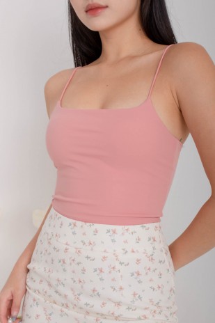 RESTOCK7: Niko Padded Basic Top in Pink