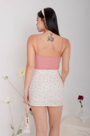 RESTOCK6: Niko Padded Basic Top in Pink