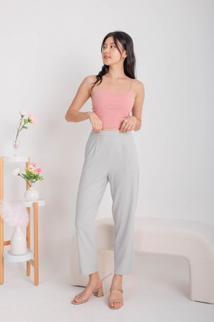 RESTOCK6: Niko Padded Basic Top in Pink