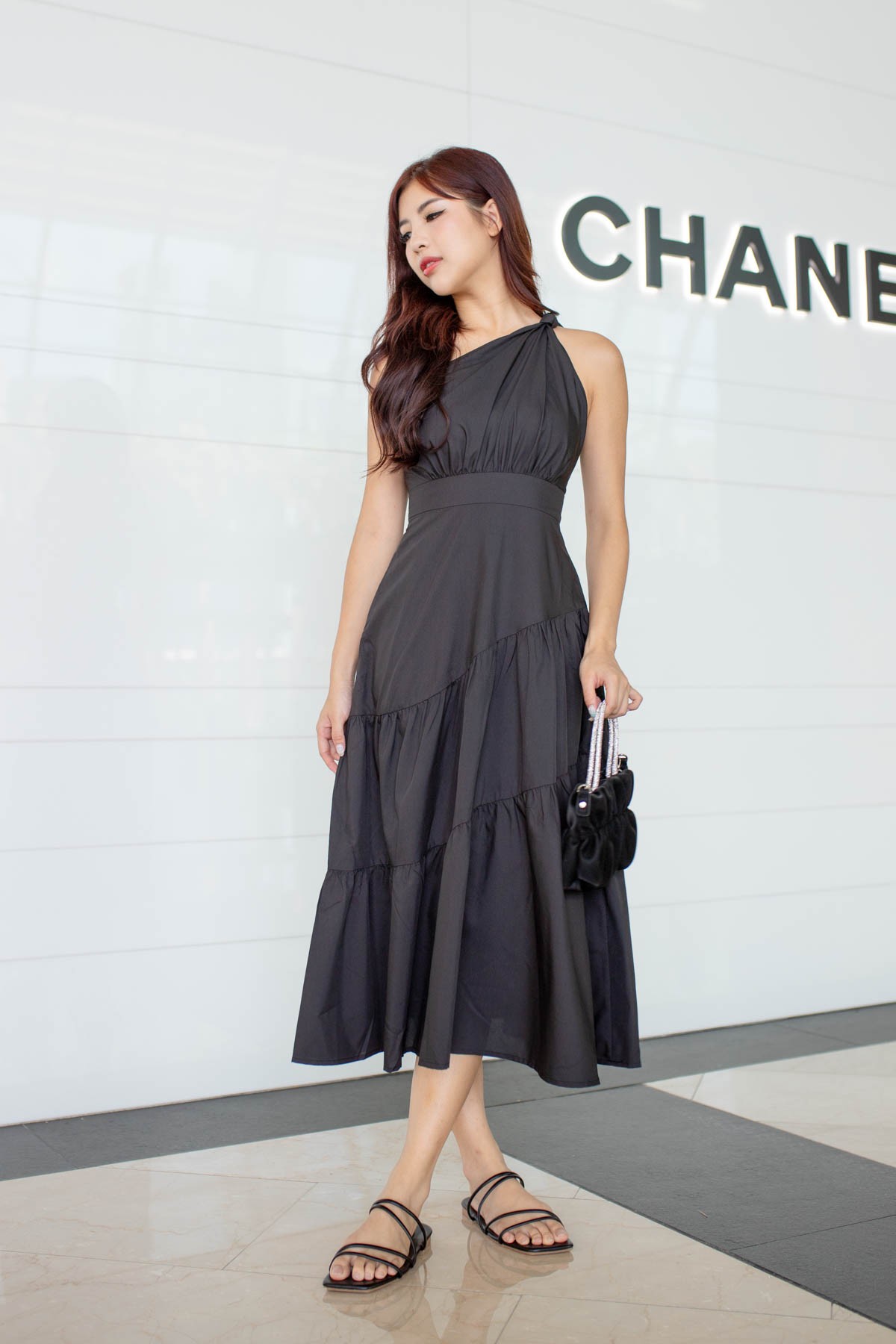 long black feather dress Long feather robe train Black