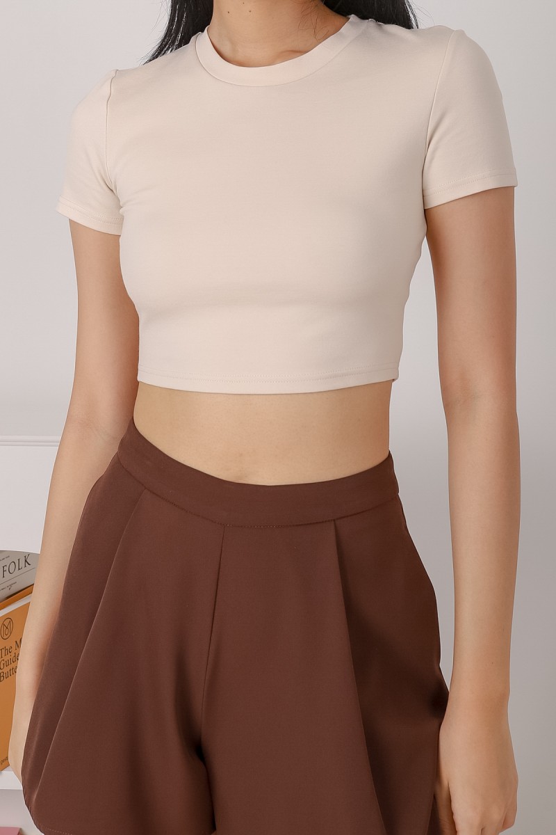 RESTOCK4: Esthel Basic Baby Tee in Cream