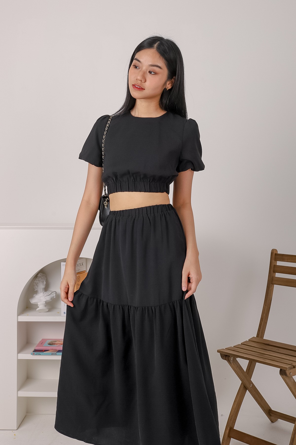 Sera Top and Skirt Printed Set