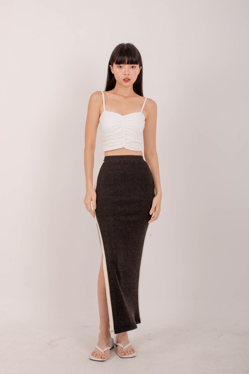 Advance Knitted Skirt in Gunmetal