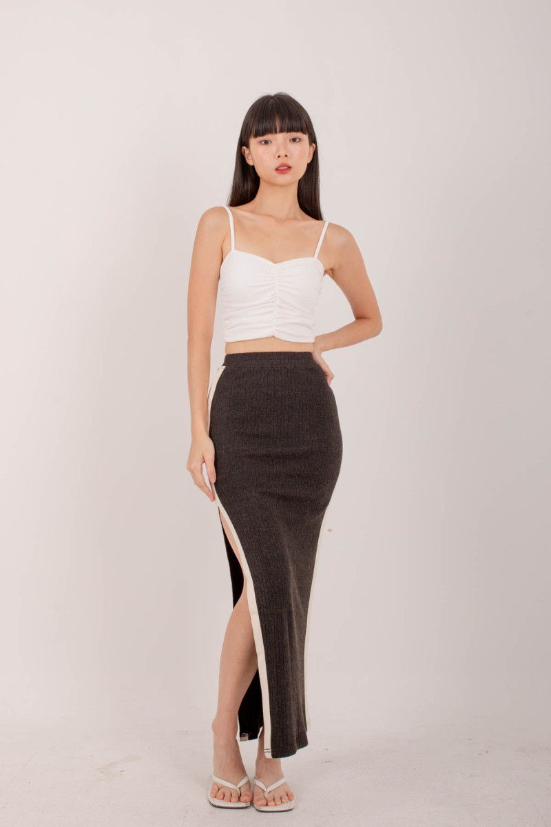 Advance Knitted Skirt in Gunmetal