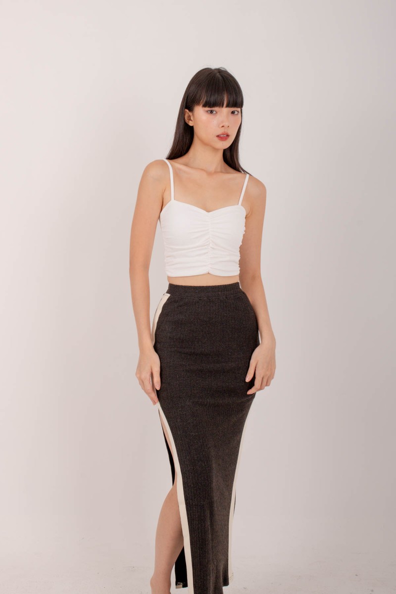 Advance Knitted Skirt in Gunmetal