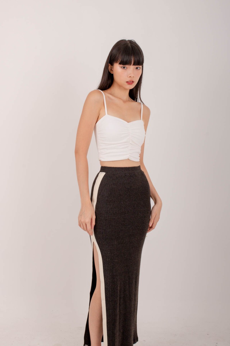 Advance Knitted Skirt in Gunmetal