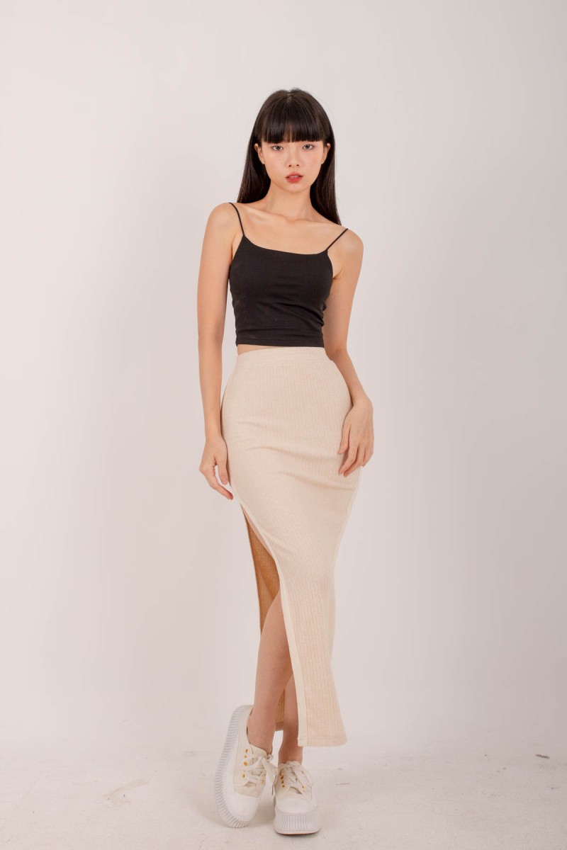 Advance Knitted Skirt in Cream