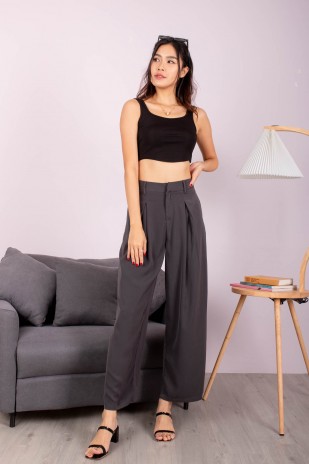 RESTOCK4: The Swirl Dream Pants in Gunmetal