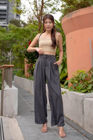 RESTOCK4: The Swirl Dream Pants in Gunmetal