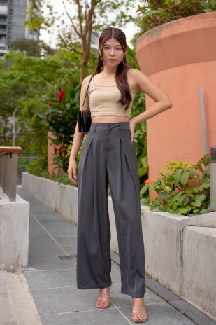 RESTOCK4: The Swirl Dream Pants in Gunmetal