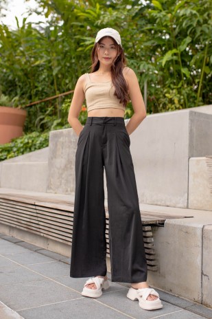 RESTOCK4: The Swirl Dream Pants in Black