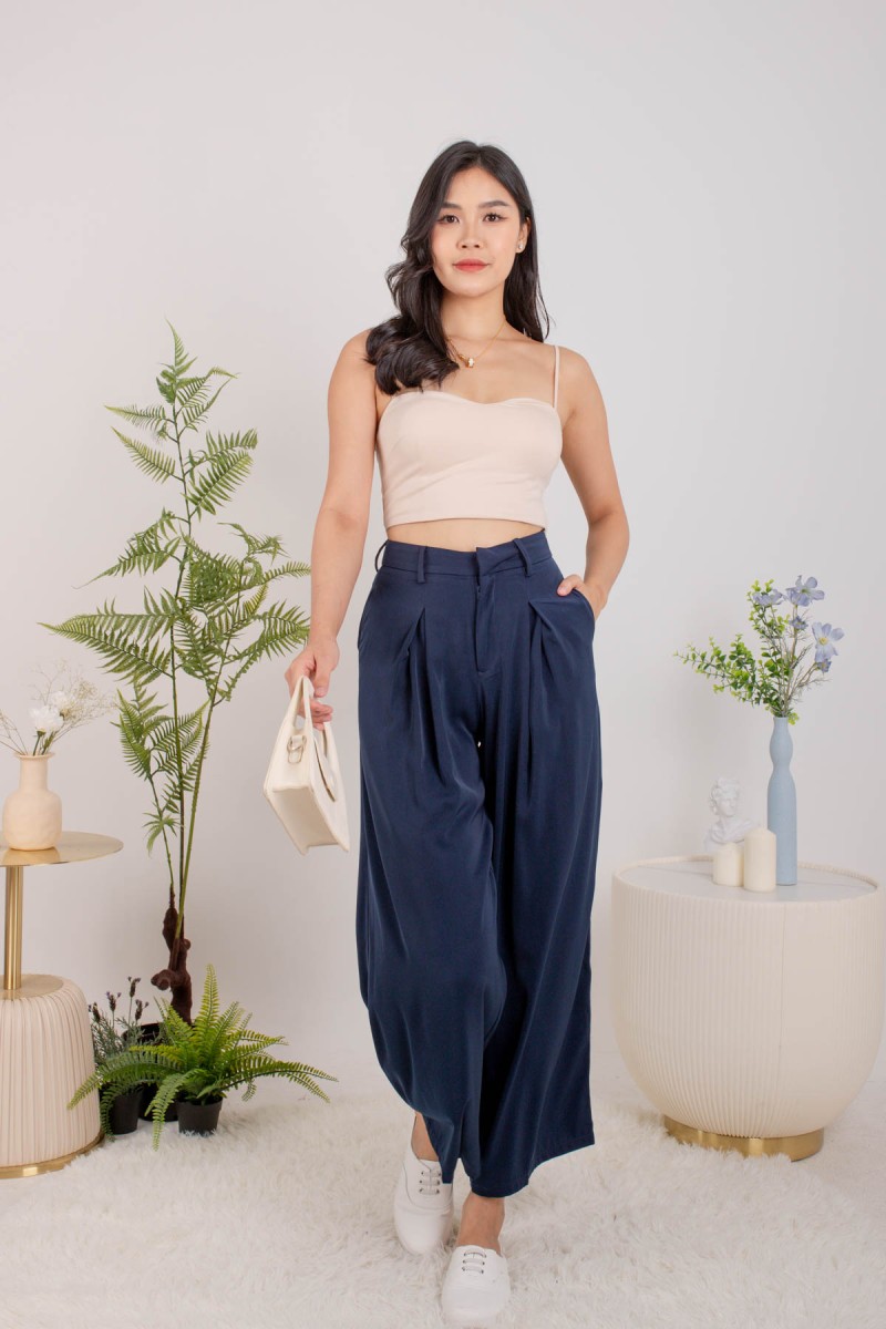 RESTOCK4: The Swirl Dream Pants in Navy