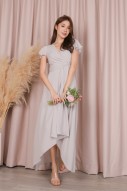 RESTOCK8: Ayless Sleeved Knot Maxi in Grey