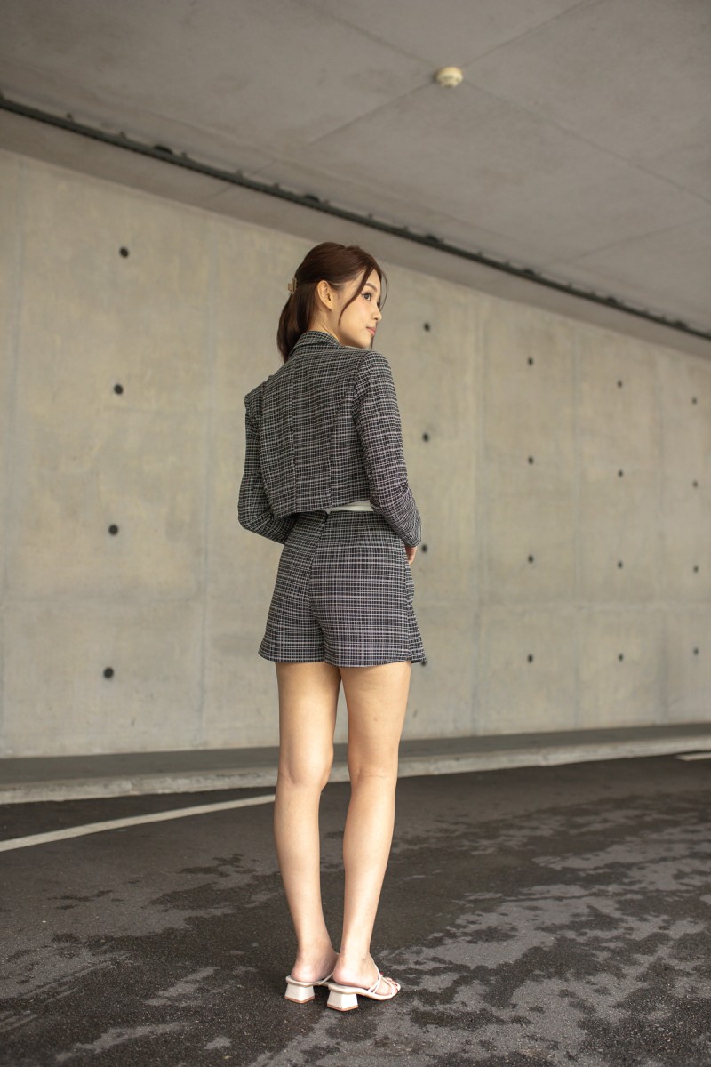 Aria Tweed Skorts in Black