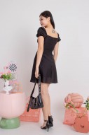 Ondie Corset Puff Dress in Black (MY)