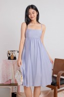 Steph Babydoll Midi Dress in Blue (MY)