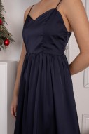 Peppy Sweetheart Flare Dress in Midnight (MY)