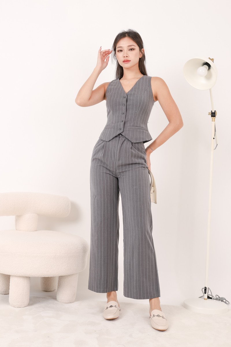 RESTOCK: Eble Suit Pants in Grey