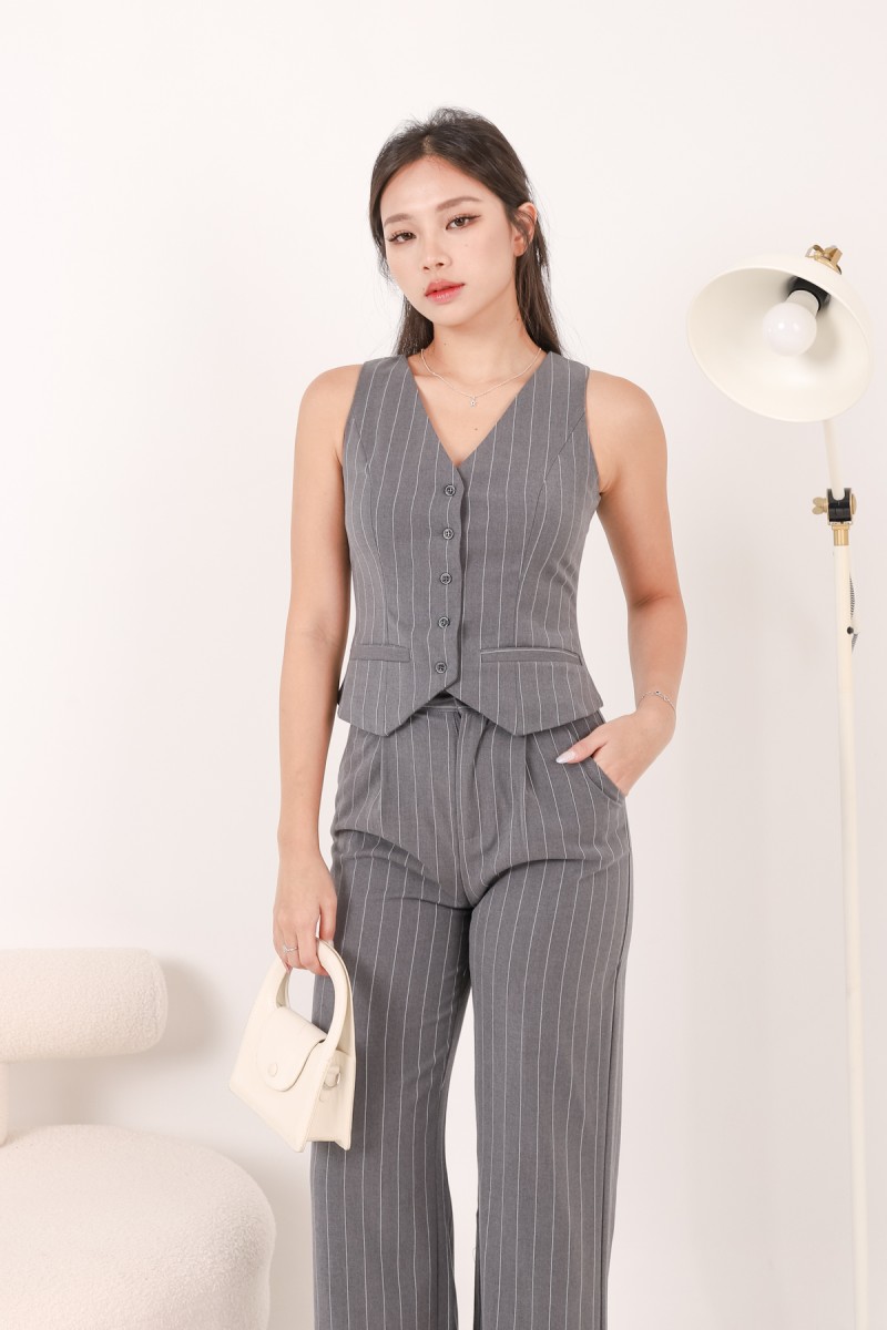 RESTOCK: Eble Suit Pants in Grey