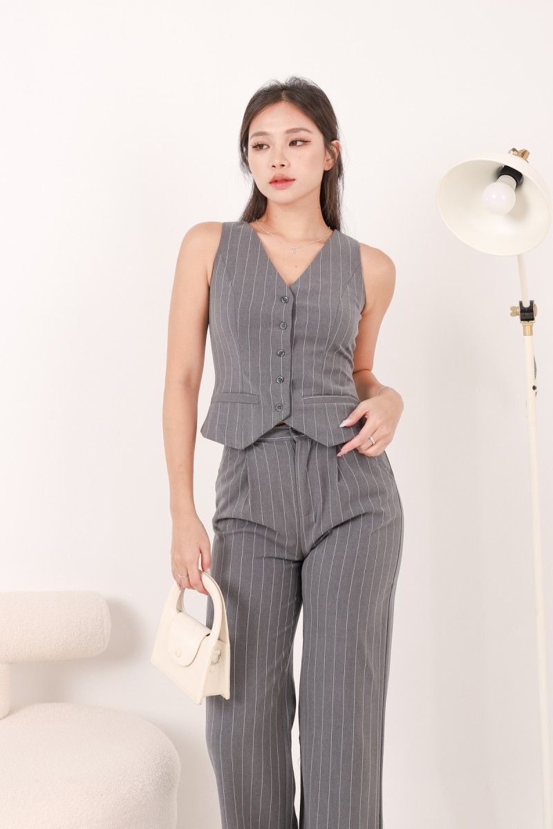 RESTOCK: Eble Suit Pants in Grey