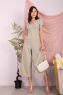 Palleo V-Neck Jumpsuit in Sage (MY)