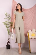 Palleo V-Neck Jumpsuit in Sage (MY)