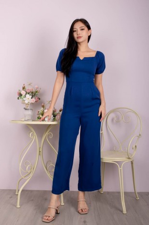 Karis Notched Jumpsuit in Blue (MY)