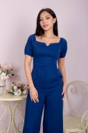 Karis Notched Jumpsuit in Blue (MY)