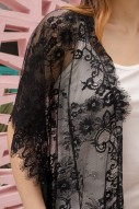 Rinea Lace Robe in Black (MY)