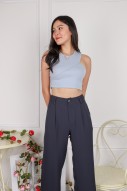 Clorie Asymmetrical Top in Blue (MY)