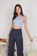 Clorie Asymmetrical Top in Blue (MY)