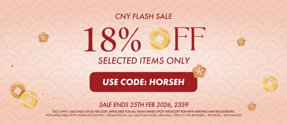 18% OFF STOREWIDE - Eligible items only in SHOP tab, and will have a 18% banner in product page >